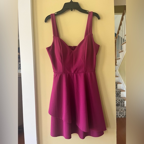 Dresses & Skirts - Deep pink/ purple mini skater dress- Size S
